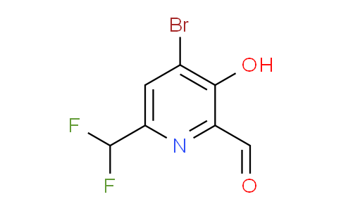 4-Bromo-6-(difluoromethyl)-3-hydroxypyridine-2-carboxaldehyde