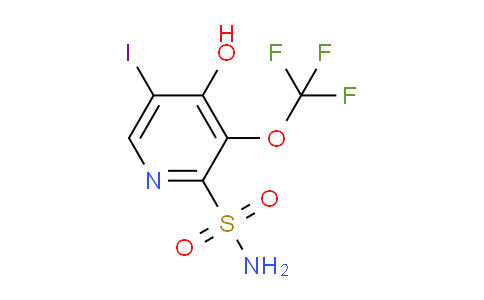 4-Hydroxy-5-iodo-3-(trifluoromethoxy)pyridine-2-sulfonamide