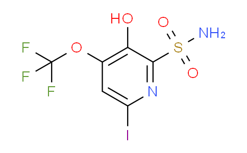 3-Hydroxy-6-iodo-4-(trifluoromethoxy)pyridine-2-sulfonamide