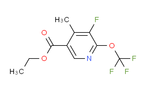 Ethyl 3-fluoro-4-methyl-2-(trifluoromethoxy)pyridine-5-carboxylate
