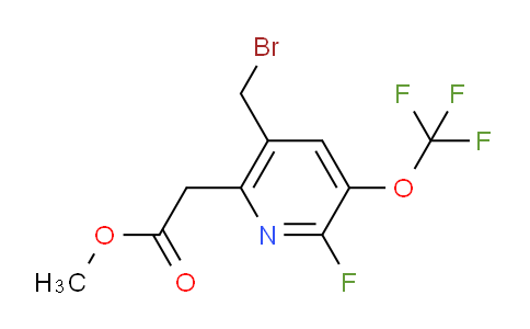 Methyl 5-(bromomethyl)-2-fluoro-3-(trifluoromethoxy)pyridine-6-acetate