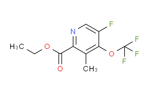 Ethyl 5-fluoro-3-methyl-4-(trifluoromethoxy)pyridine-2-carboxylate