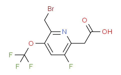 2-(Bromomethyl)-5-fluoro-3-(trifluoromethoxy)pyridine-6-acetic acid