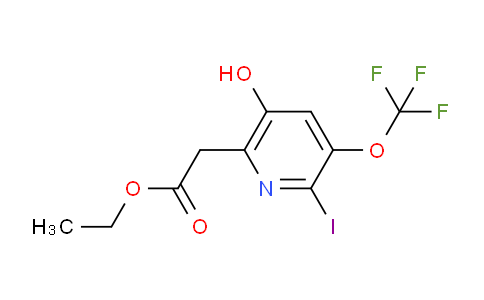 Ethyl 5-hydroxy-2-iodo-3-(trifluoromethoxy)pyridine-6-acetate