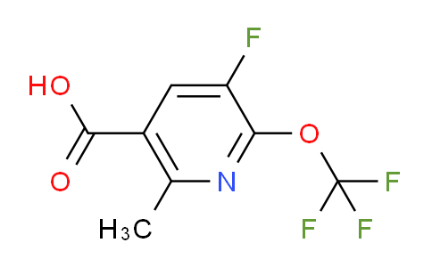 AM164510 | 1804332-48-6 | 3-Fluoro-6-methyl-2-(trifluoromethoxy)pyridine-5-carboxylic acid