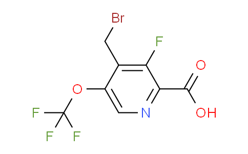 4-(Bromomethyl)-3-fluoro-5-(trifluoromethoxy)pyridine-2-carboxylic acid