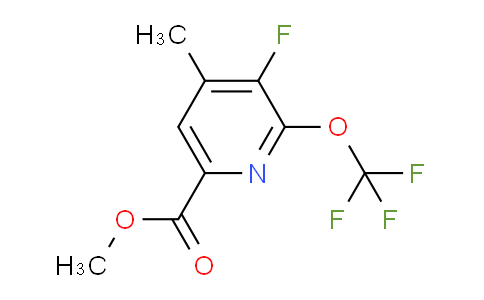 Methyl 3-fluoro-4-methyl-2-(trifluoromethoxy)pyridine-6-carboxylate