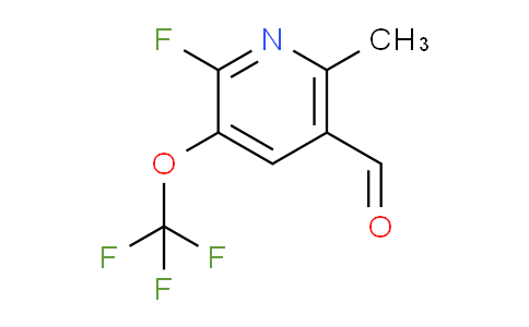 AM164547 | 1804310-67-5 | 2-Fluoro-6-methyl-3-(trifluoromethoxy)pyridine-5-carboxaldehyde