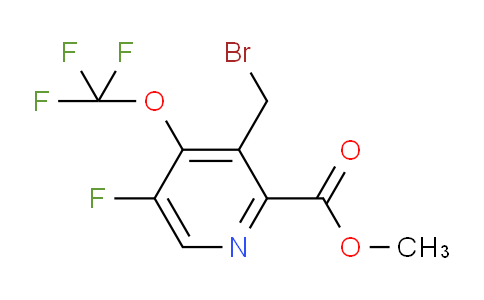 Methyl 3-(bromomethyl)-5-fluoro-4-(trifluoromethoxy)pyridine-2-carboxylate
