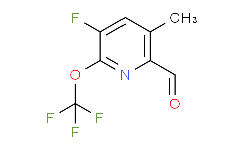AM164560 | 1803679-20-0 | 3-Fluoro-5-methyl-2-(trifluoromethoxy)pyridine-6-carboxaldehyde