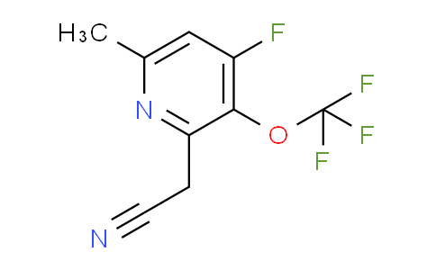 AM164612 | 1805977-91-6 | 4-Fluoro-6-methyl-3-(trifluoromethoxy)pyridine-2-acetonitrile