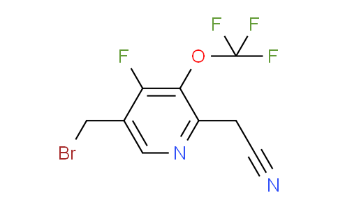 5-(Bromomethyl)-4-fluoro-3-(trifluoromethoxy)pyridine-2-acetonitrile