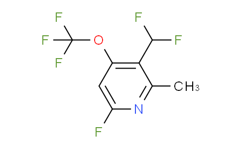3-(Difluoromethyl)-6-fluoro-2-methyl-4-(trifluoromethoxy)pyridine