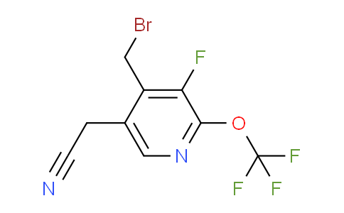 4-(Bromomethyl)-3-fluoro-2-(trifluoromethoxy)pyridine-5-acetonitrile
