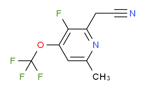 3-Fluoro-6-methyl-4-(trifluoromethoxy)pyridine-2-acetonitrile
