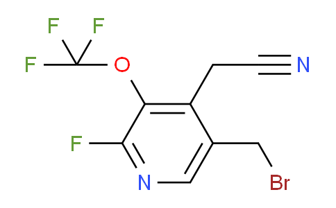 5-(Bromomethyl)-2-fluoro-3-(trifluoromethoxy)pyridine-4-acetonitrile