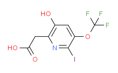 5-Hydroxy-2-iodo-3-(trifluoromethoxy)pyridine-6-acetic acid