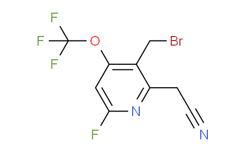 AM164641 | 1804320-30-6 | 3-(Bromomethyl)-6-fluoro-4-(trifluoromethoxy)pyridine-2-acetonitrile