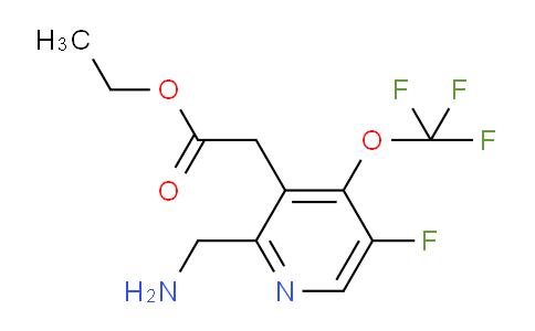 Ethyl 2-(aminomethyl)-5-fluoro-4-(trifluoromethoxy)pyridine-3-acetate