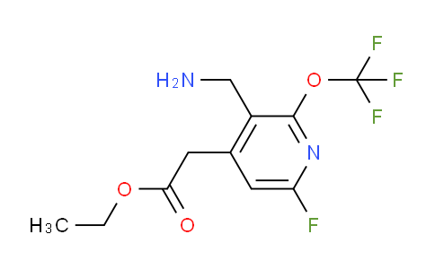 Ethyl 3-(aminomethyl)-6-fluoro-2-(trifluoromethoxy)pyridine-4-acetate