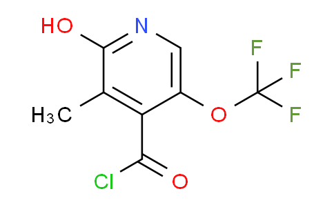 2-Hydroxy-3-methyl-5-(trifluoromethoxy)pyridine-4-carbonyl chloride