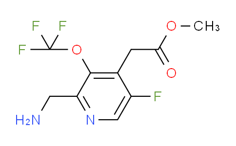 Methyl 2-(aminomethyl)-5-fluoro-3-(trifluoromethoxy)pyridine-4-acetate
