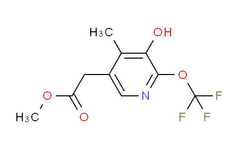 Methyl 3-hydroxy-4-methyl-2-(trifluoromethoxy)pyridine-5-acetate