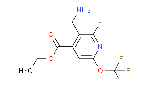 Ethyl 3-(aminomethyl)-2-fluoro-6-(trifluoromethoxy)pyridine-4-carboxylate