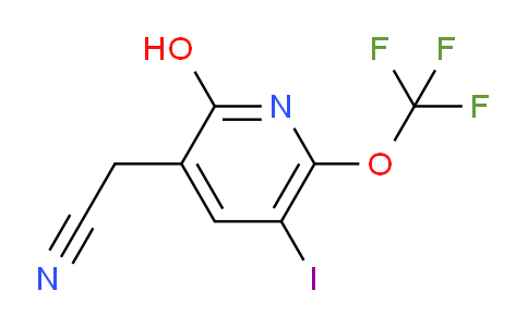 2-Hydroxy-5-iodo-6-(trifluoromethoxy)pyridine-3-acetonitrile