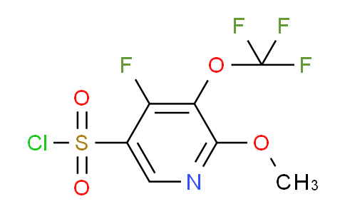 4-Fluoro-2-methoxy-3-(trifluoromethoxy)pyridine-5-sulfonyl chloride