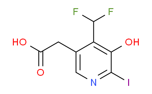 AM16496 | 1807107-57-8 | 4-(Difluoromethyl)-3-hydroxy-2-iodopyridine-5-acetic acid