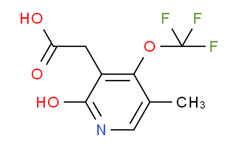 2-Hydroxy-5-methyl-4-(trifluoromethoxy)pyridine-3-acetic acid