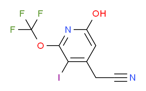 6-Hydroxy-3-iodo-2-(trifluoromethoxy)pyridine-4-acetonitrile