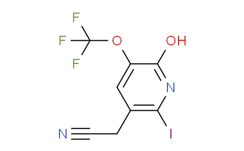 2-Hydroxy-6-iodo-3-(trifluoromethoxy)pyridine-5-acetonitrile