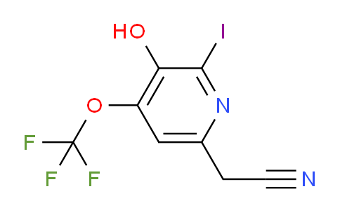 3-Hydroxy-2-iodo-4-(trifluoromethoxy)pyridine-6-acetonitrile
