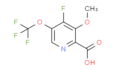 AM165012 | 1804790-09-7 | 4-Fluoro-3-methoxy-5-(trifluoromethoxy)pyridine-2-carboxylic acid