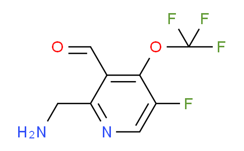 2-(Aminomethyl)-5-fluoro-4-(trifluoromethoxy)pyridine-3-carboxaldehyde