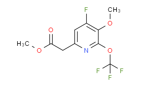 Methyl 4-fluoro-3-methoxy-2-(trifluoromethoxy)pyridine-6-acetate