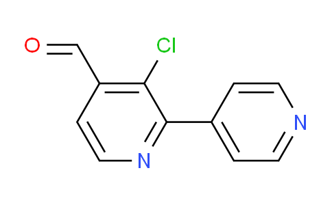3-Chloro-2-(pyridin-4-yl)isonicotinaldehyde