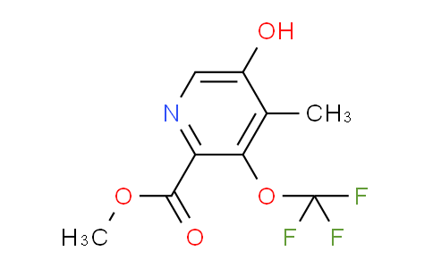 AM165061 | 1803941-48-1 | Methyl 5-hydroxy-4-methyl-3-(trifluoromethoxy)pyridine-2-carboxylate