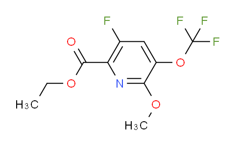 Ethyl 5-fluoro-2-methoxy-3-(trifluoromethoxy)pyridine-6-carboxylate