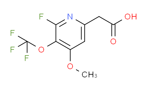2-Fluoro-4-methoxy-3-(trifluoromethoxy)pyridine-6-acetic acid