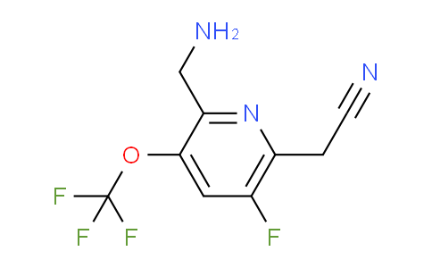 2-(Aminomethyl)-5-fluoro-3-(trifluoromethoxy)pyridine-6-acetonitrile