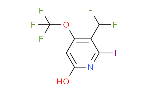3-(Difluoromethyl)-6-hydroxy-2-iodo-4-(trifluoromethoxy)pyridine