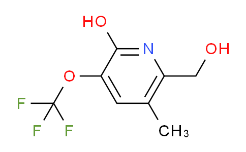 2-Hydroxy-5-methyl-3-(trifluoromethoxy)pyridine-6-methanol