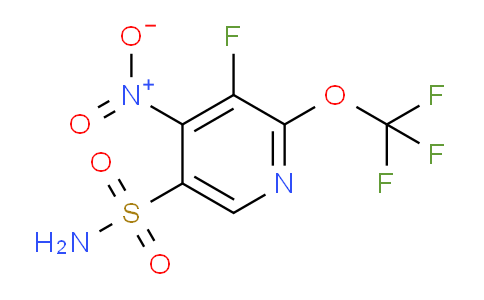 3-Fluoro-4-nitro-2-(trifluoromethoxy)pyridine-5-sulfonamide