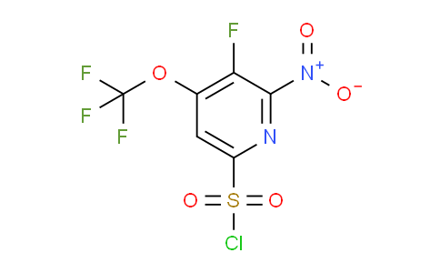 3-Fluoro-2-nitro-4-(trifluoromethoxy)pyridine-6-sulfonyl chloride