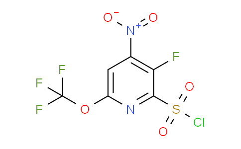 3-Fluoro-4-nitro-6-(trifluoromethoxy)pyridine-2-sulfonyl chloride