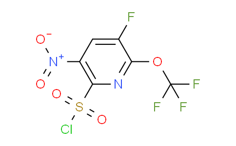 3-Fluoro-5-nitro-2-(trifluoromethoxy)pyridine-6-sulfonyl chloride