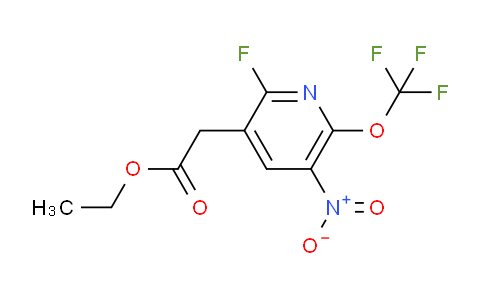 Ethyl 2-fluoro-5-nitro-6-(trifluoromethoxy)pyridine-3-acetate